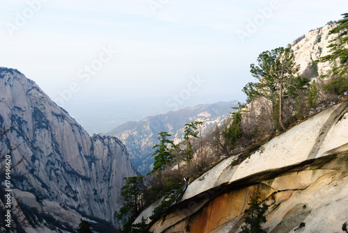 The famous landscape of mountain Huashan, China