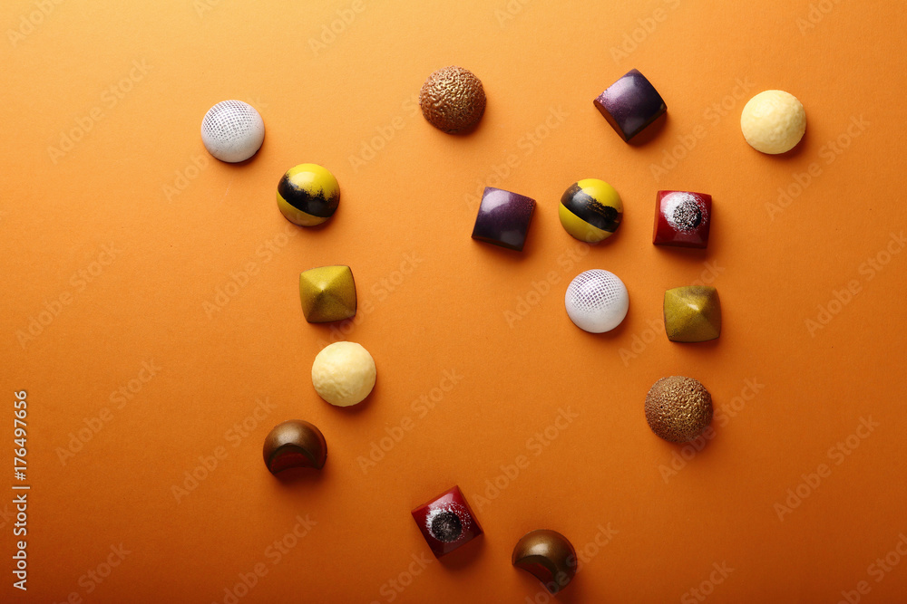 Assortment of chocolate candy