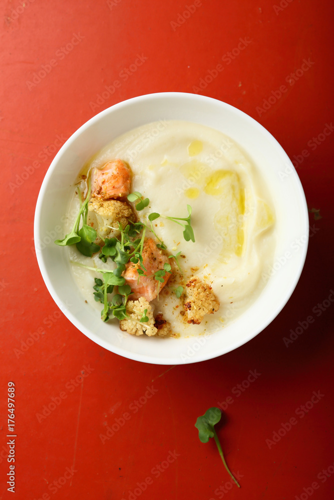 Gourmet cream soup with fish Gourmet cream soup with fish