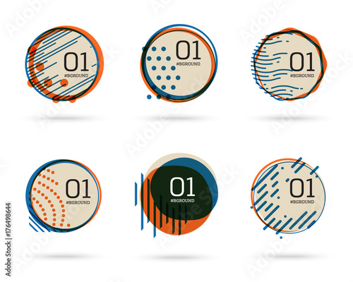Set of flat sale banners. Vector abstract geometric illustrations for product promotions, shop sales, website, mobile ads, quote boxes, messages, business offers.