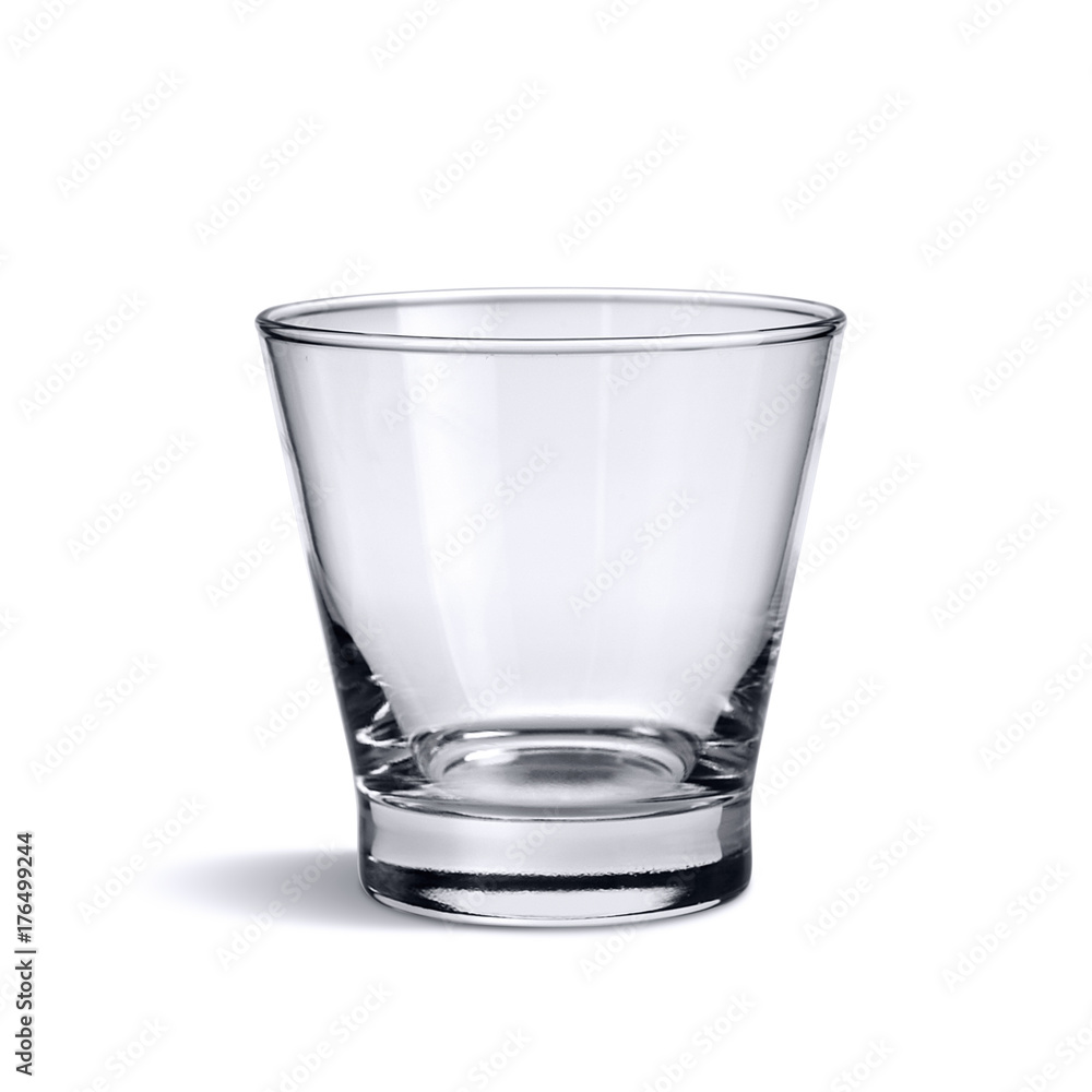 Empty glass isolated on white background with clipping path Empty glass isolated on white background with clipping path