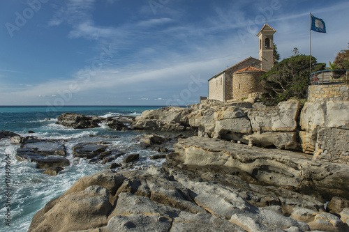 Italy, Liguria:waves in windy days.