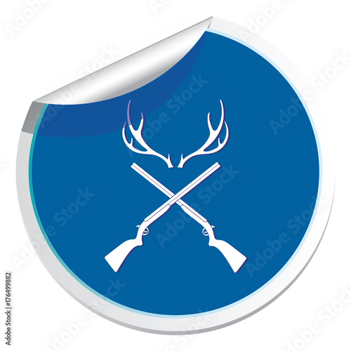 Hunting club logo icon