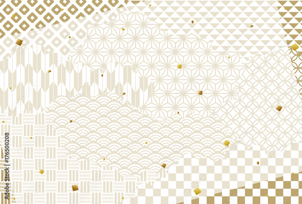 和柄の背景素材 はがきサイズ Stock Vector Adobe Stock 和柄の背景素材 はがきサイズ Stock Vector Adobe Stock