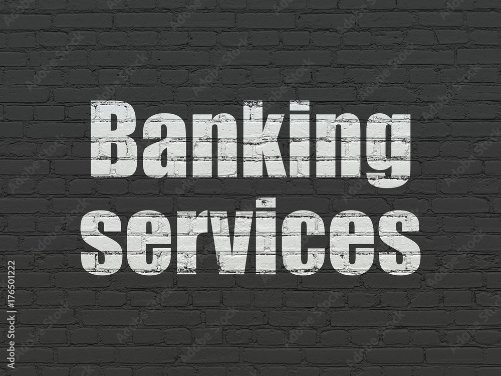 Money concept: Banking Services on wall background