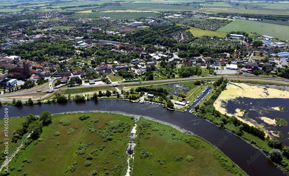 Fototapeta premium Anklam, Umgehungsstraße
