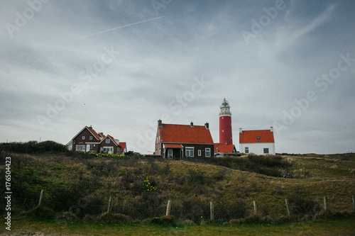 Landscape with lighthouse building