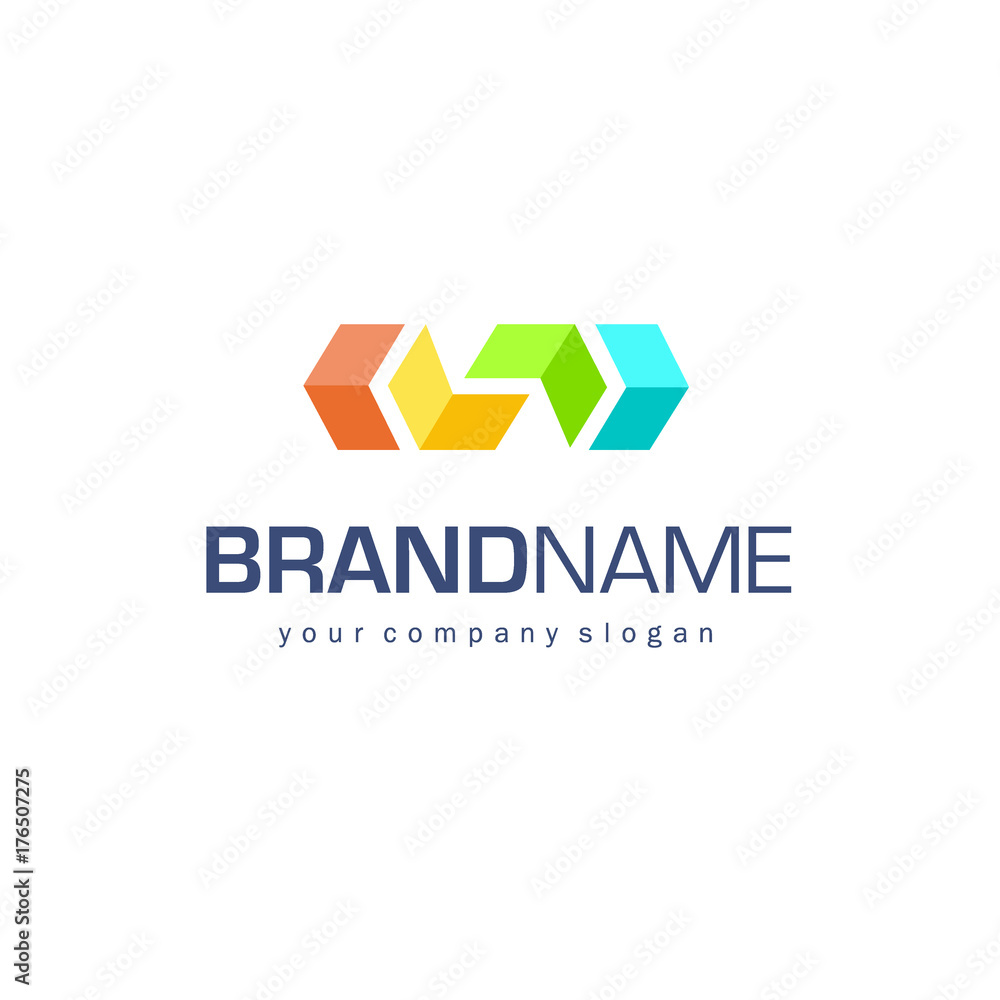 Vector logo design for business, logistics company Vector logo design for business, logistics company