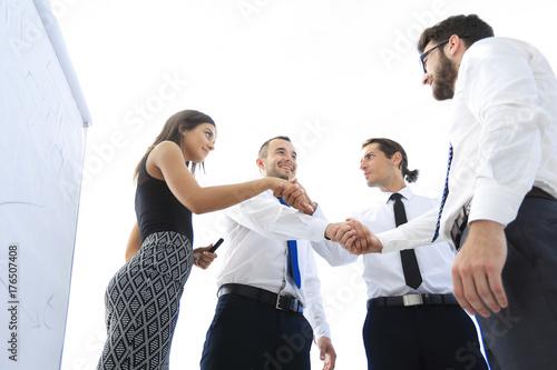 handshake successful business people.the business concept.