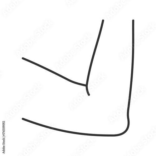 Elbow linear icon