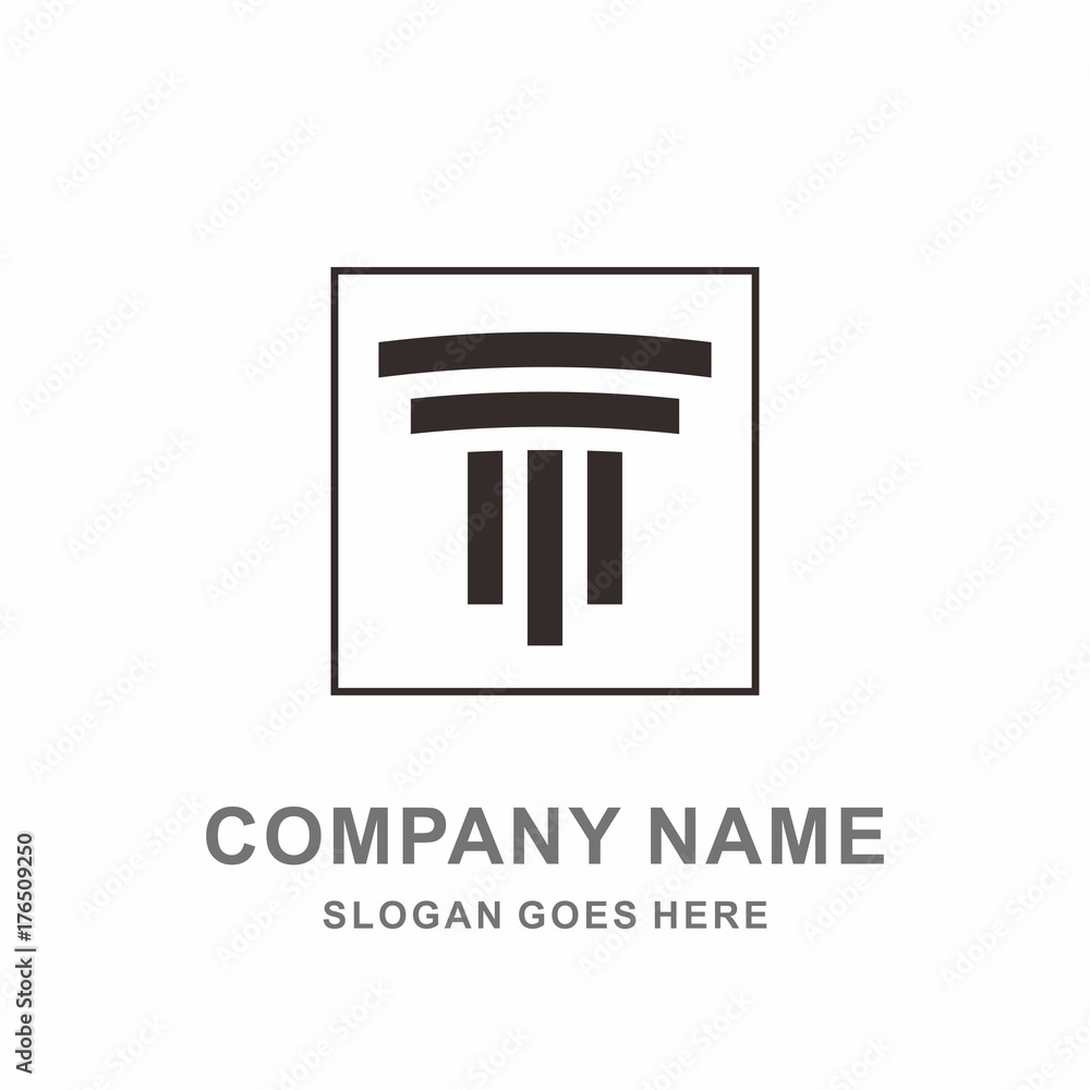Geometric Square Letter T Pillar Building Architecture Attorney Law Firm Business Company Stock Vector Logo Design Template Geometric Square Letter T Pillar Building Architecture Attorney Law Firm Business Company Stock Vector Logo Design Template