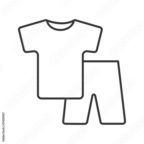 Pajamas linear icon