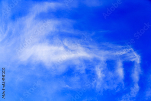 White cloud in the blue sky
