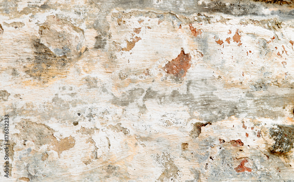 Fototapeta premium Close-up from on old textured wall