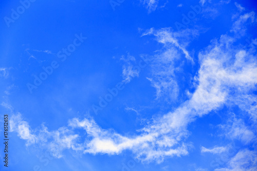 White cloud in the blue sky
