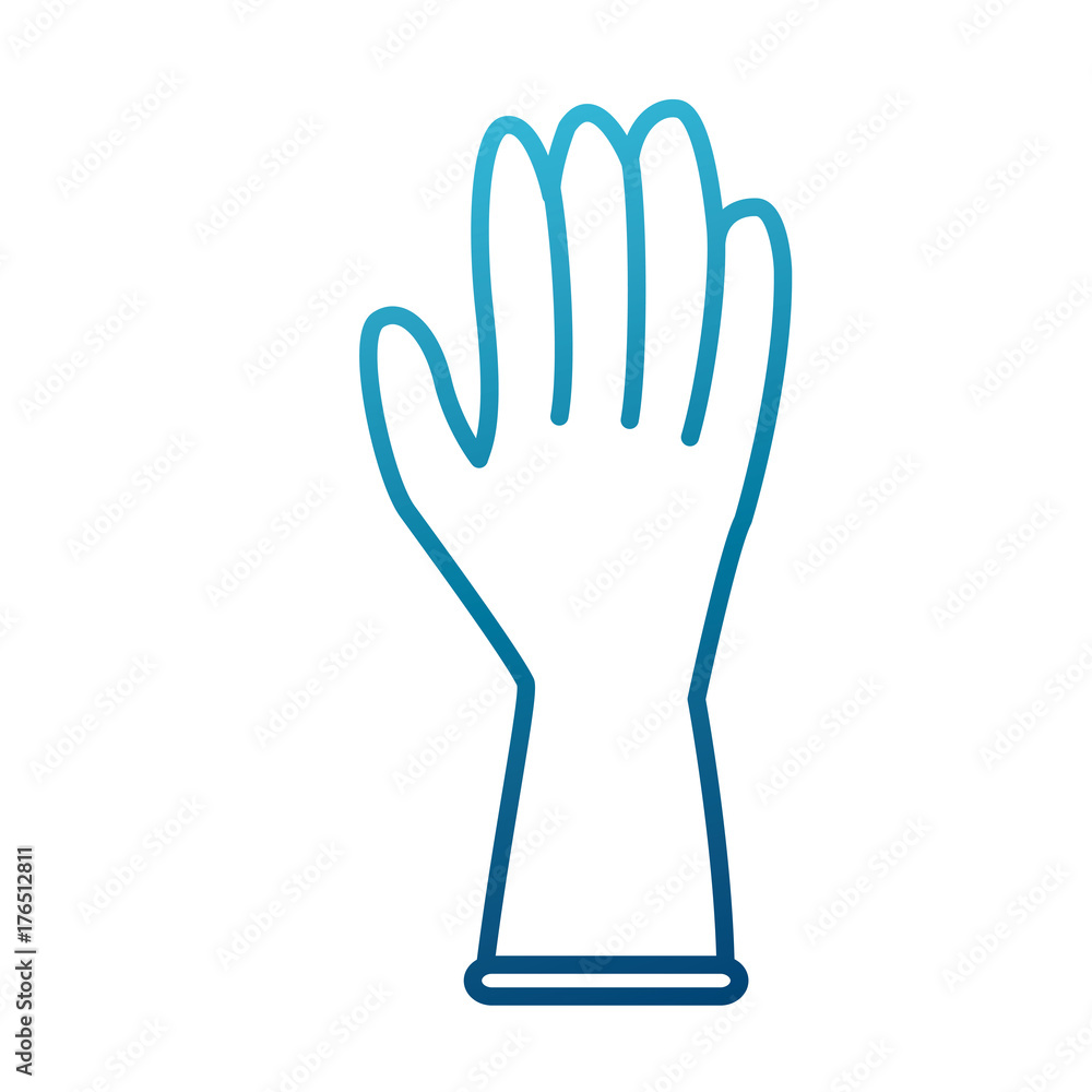 Cleaning glove isolated icon vector illustration graphic design Cleaning glove isolated icon vector illustration graphic design
