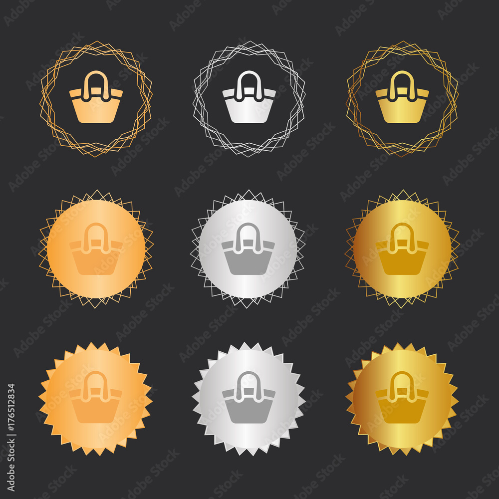 Frauenhandtasche - Bronze, Silber, Gold Medaillen Frauenhandtasche - Bronze, Silber, Gold Medaillen