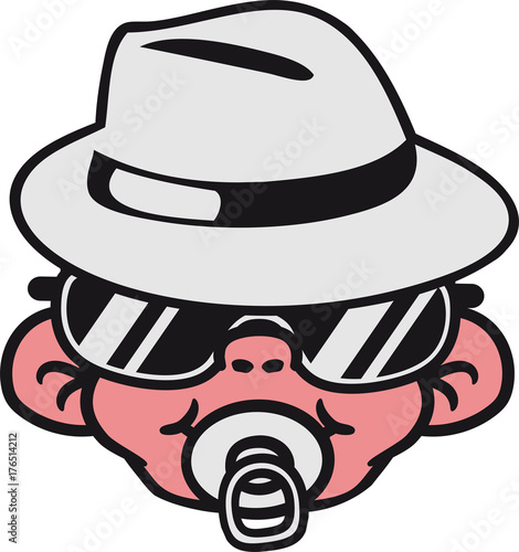 Baby gangster hat cheap