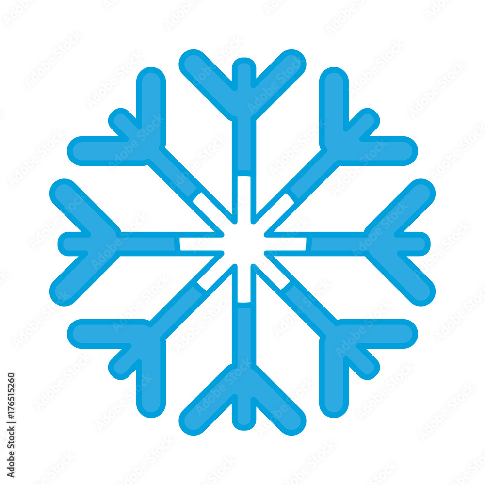 snowflake icon over white background vector illustration snowflake icon over white background vector illustration