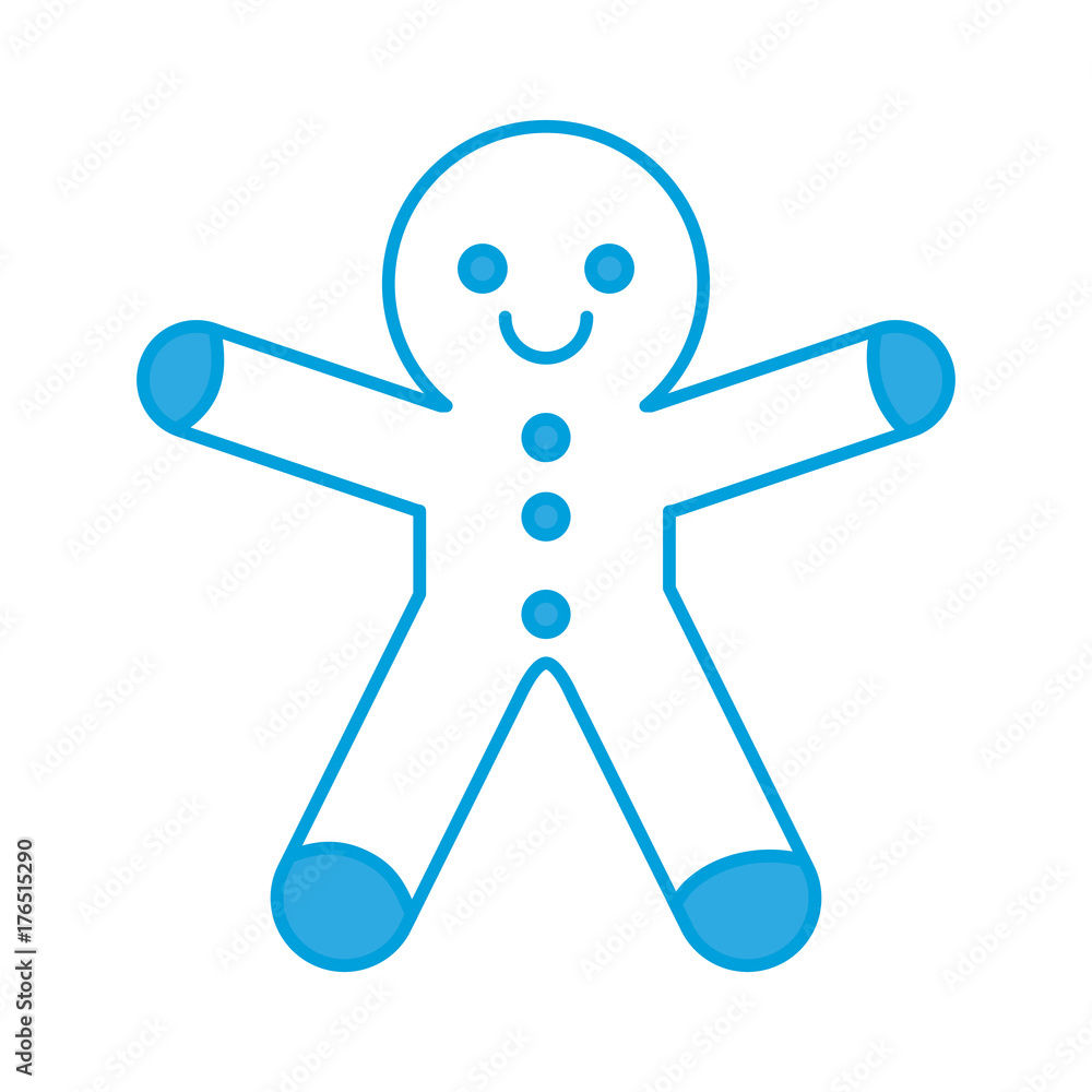 gingerbread man cookie icon over white background vector illustration gingerbread man cookie icon over white background vector illustration