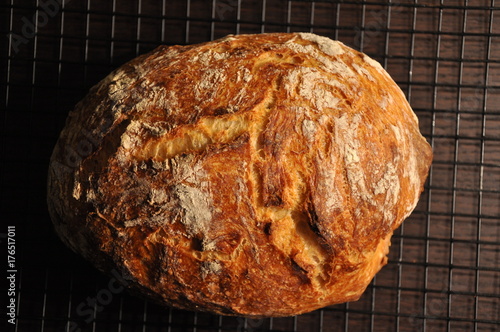 Homemade sourdough bread loaf