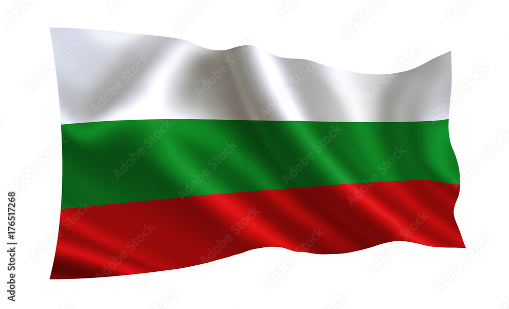 Bulgaria flag. A series of flags of the world.  