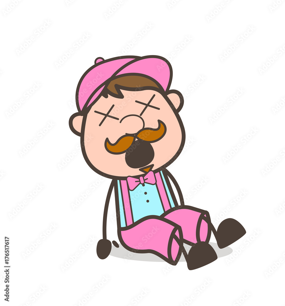 Fall-Down Person Dizzy Face Expression Fall-Down Person Dizzy Face Expression
