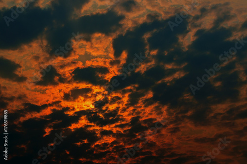 The sky looks to be on fire in this photograph © Picunique