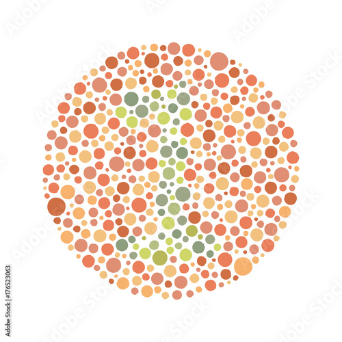 Red Green Color Blind Test - Number 1
