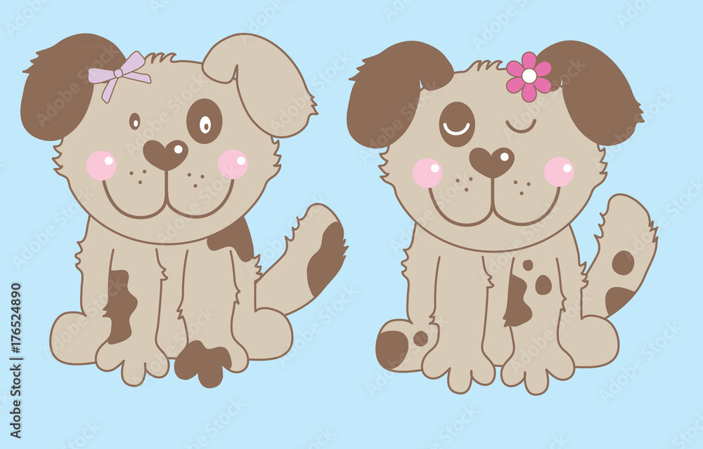 Fototapeta premium cute dog