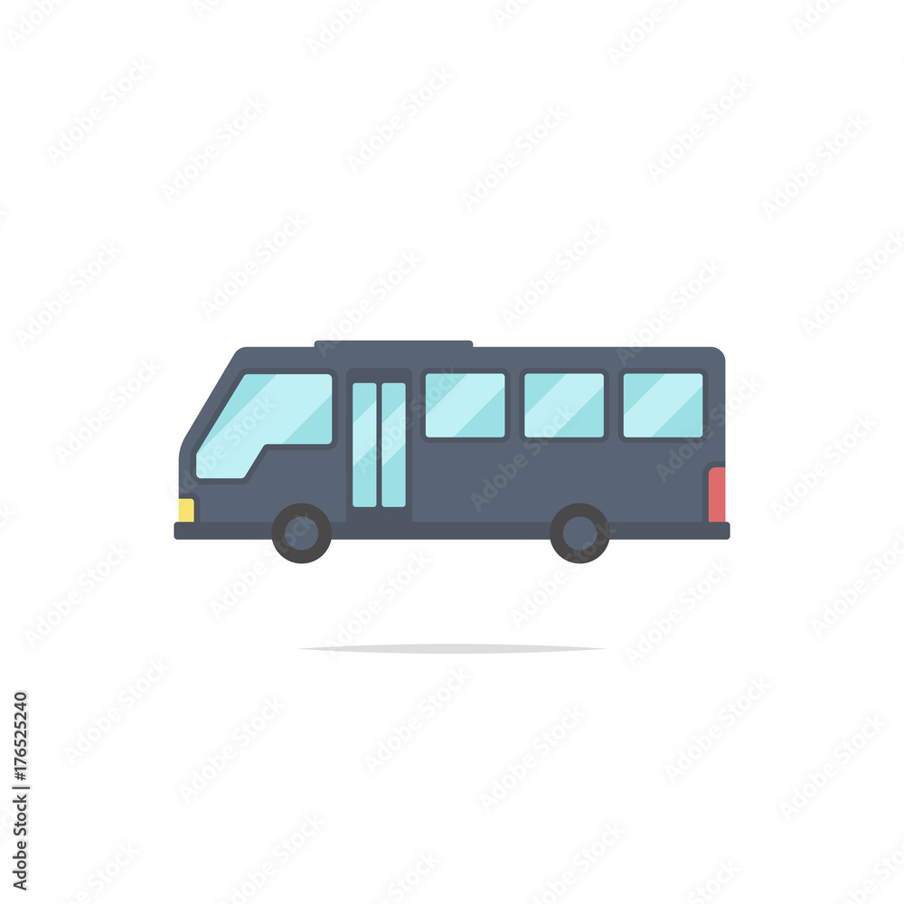 Bus flat design vector