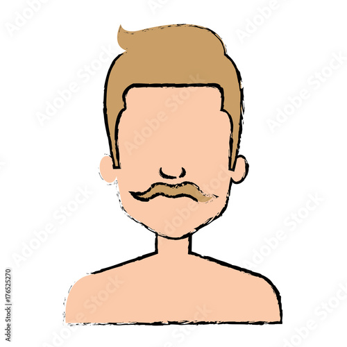 young man shirtless avatar character