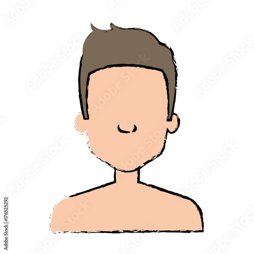 young man shirtless avatar character