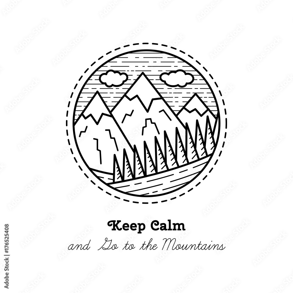 Mountains. Vector illustration. Mountains. Vector illustration.
