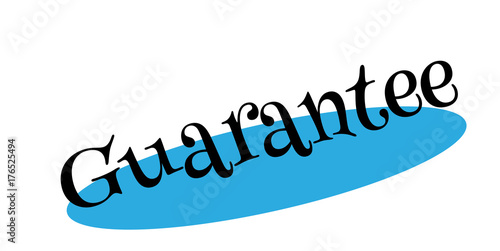 Guarantee rubber stamp. Grunge design with dust scratches. Effects can be easily removed for a clean, crisp look. Color is easily changed.