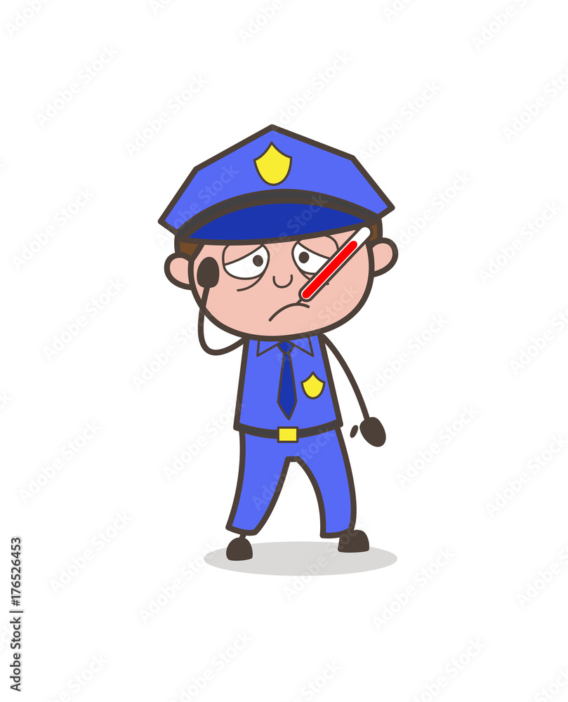 Ill Chief Office Vector Character