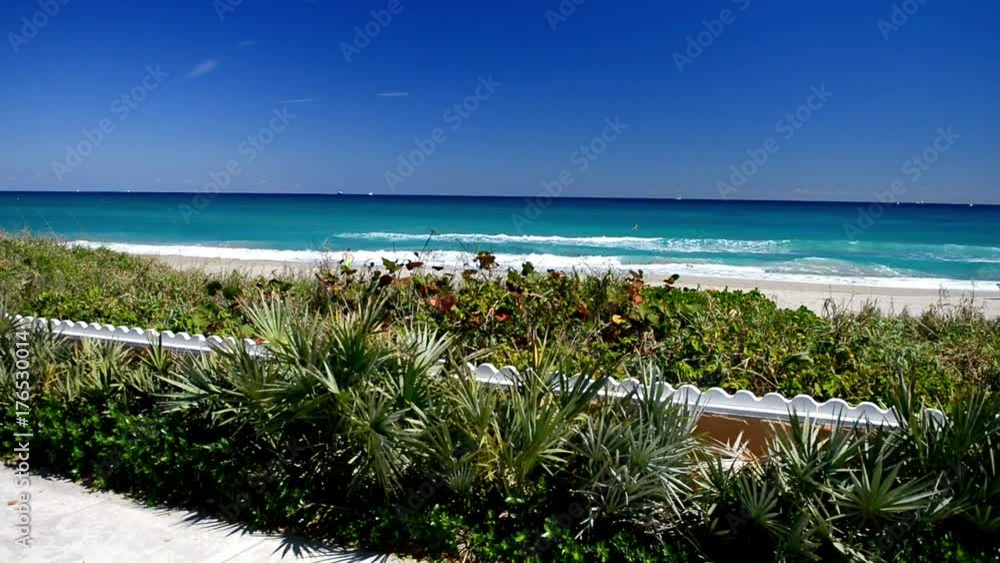 Pam Beach coastline, beautiful view of Florida. Pam Beach coastline, beautiful view of Florida.