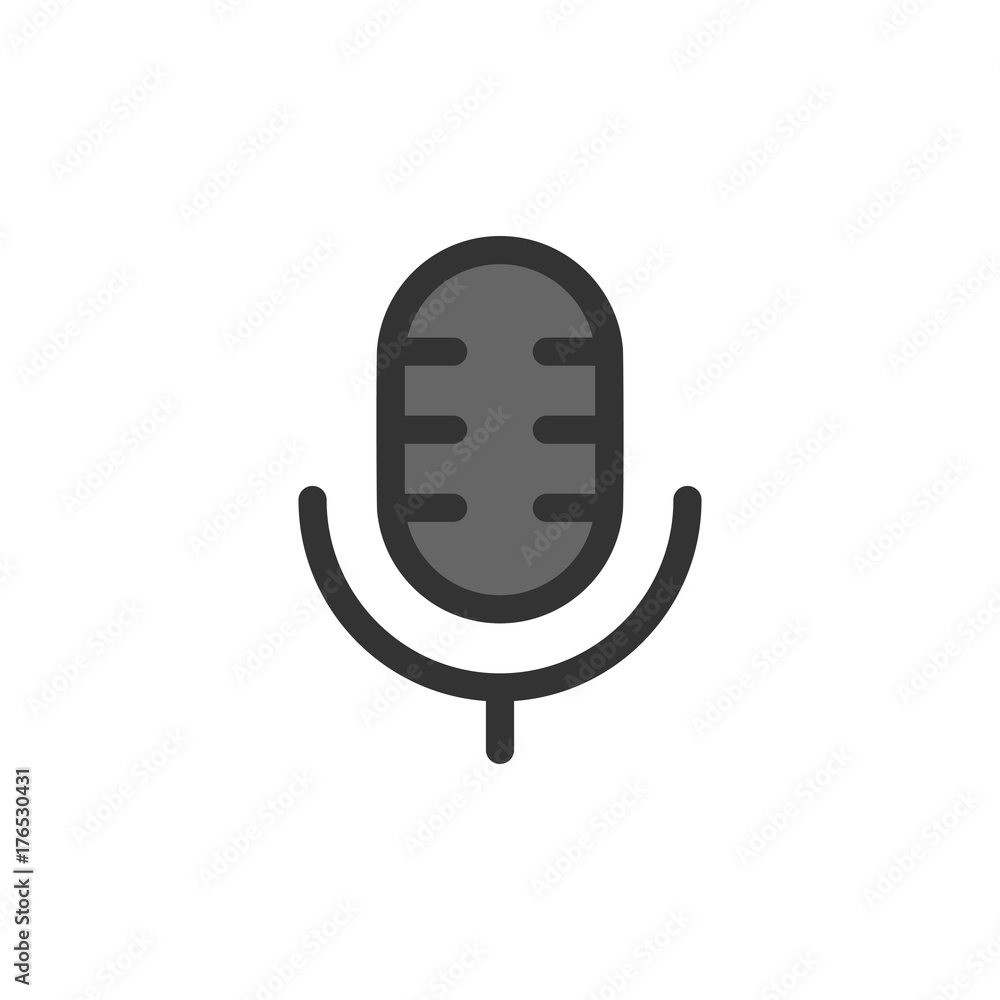 Communication Filled - Microphone Icon Communication Filled - Microphone Icon