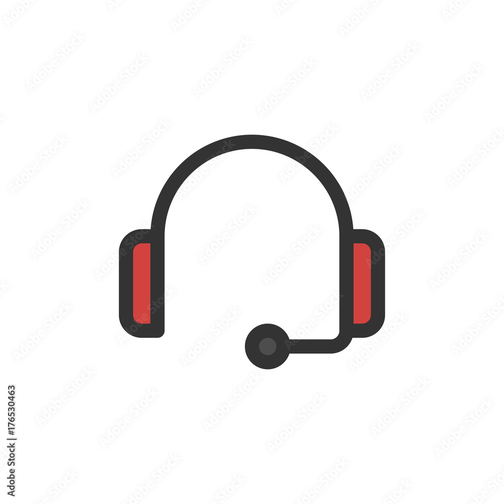 Communication Filled - Headset Icon Communication Filled - Headset Icon