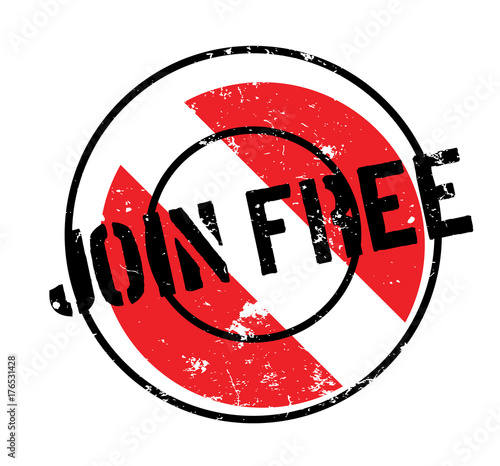 Join Free rubber stamp. Grunge design with dust scratches. Effects can be easily removed for a clean, crisp look. Color is easily changed.