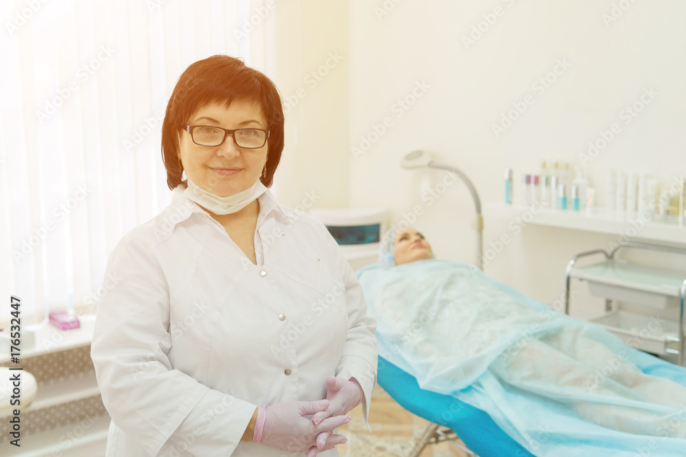 Doctor - beautician holds reception Doctor - beautician holds reception