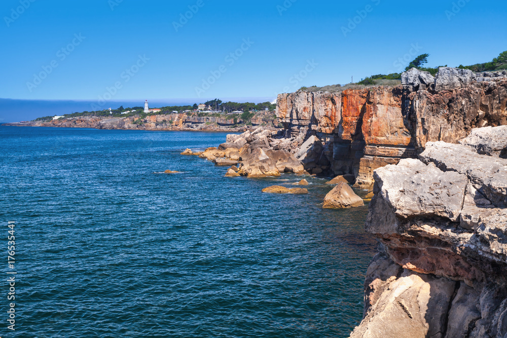 Hell's Mouth chasm. Popular landmark of Portugal
