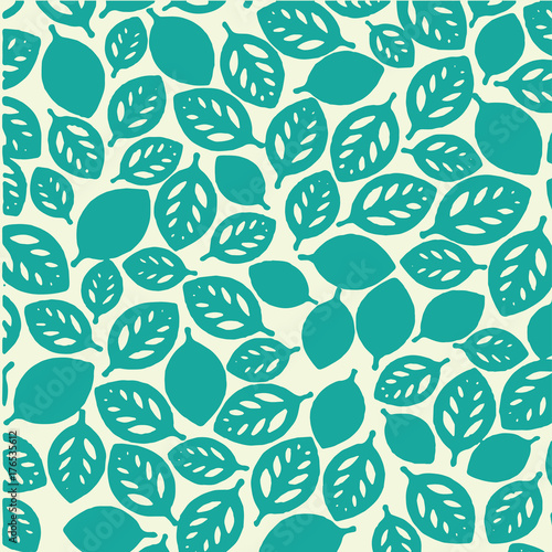 leaf abstract floral  pattern green