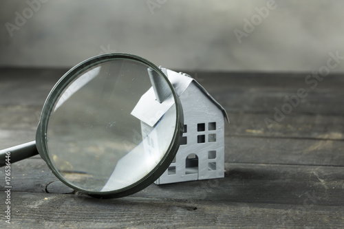 House with Magnifying Glass photo