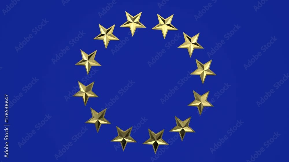 rotating EU stars endless loop with alpha mask rotating EU stars endless loop with alpha mask
