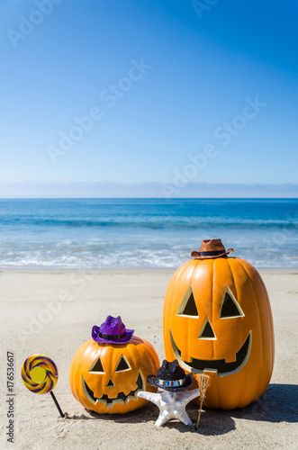 Ocean Halloween background