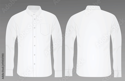 Long sleeve shirt. vector