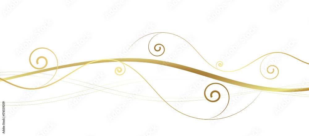 Welle Wellen Band Banner Gold Hintergrund Weihnachten Abstrakt Welle Wellen Band Banner Gold Hintergrund Weihnachten Abstrakt