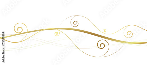 Welle Wellen Band Banner Gold Hintergrund Weihnachten Abstrakt