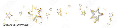 Stern Band Banner Hintergrund Sterne Gold Weihnachten 